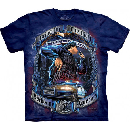 Backbone Of America Police T-Shirt The Mountain