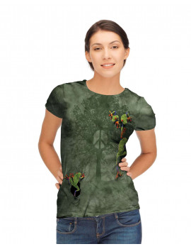 Peace Tree Frog T-Shirt The Mountain