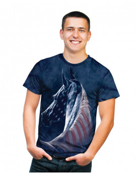Patriotic Horse Head T-Shirt