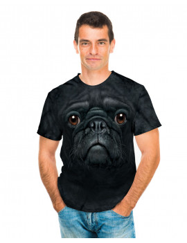 Black Pug Face T-Shirt