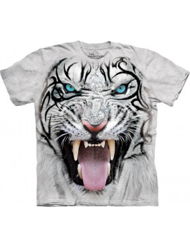 Big Face Tribal White Tiger