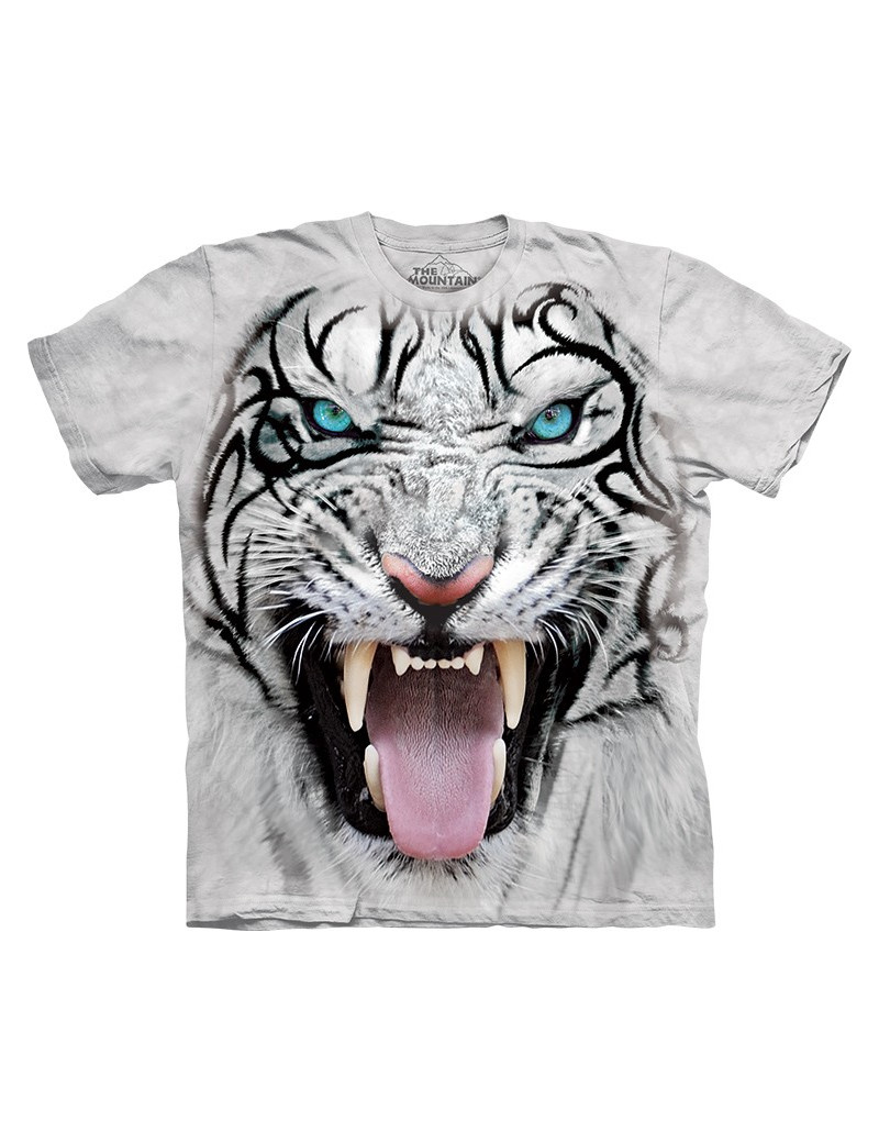 Big Face Tribal White Tiger