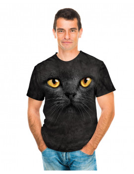 Big Face Black Cat T-Shirt