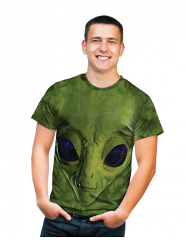 Green Alien Face T-Shirt