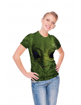 Green Alien Face T-Shirt