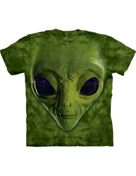 Green Alien Face