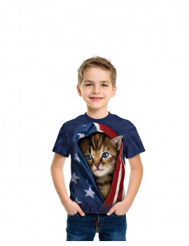 Patriotic Kitten T-Shirt