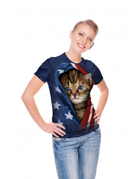 Patriotic Kitten T-Shirt
