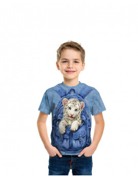 Backpack White Tiger T-Shirt