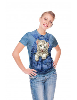 Backpack White Tiger T-Shirt