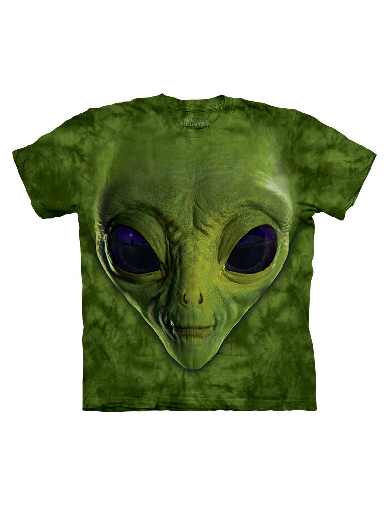 Green Alien Face