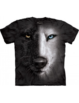 Black And White Wolf Face