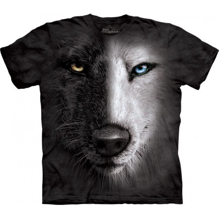 Black And White Wolf Face
