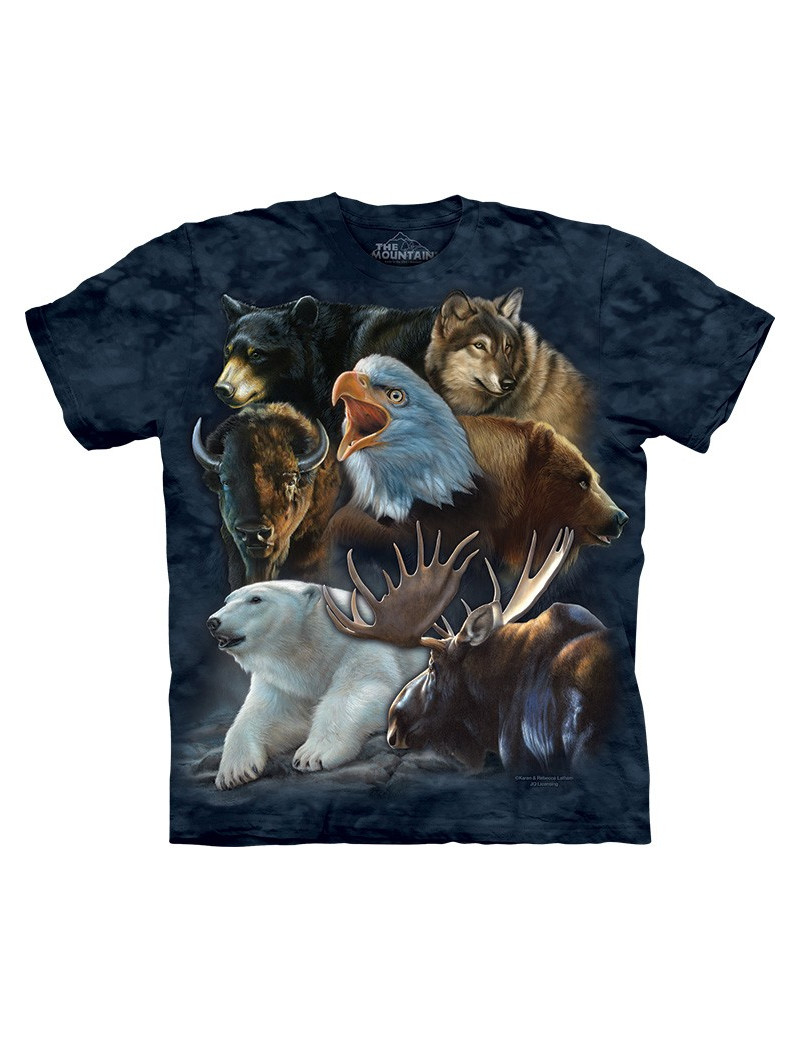 Wild Alaskan Collage T-Shirt The Mountain