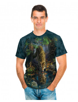 Enchanted Wolf Pool T-Shirt The Mountain