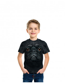 Black Pug Face T-Shirt