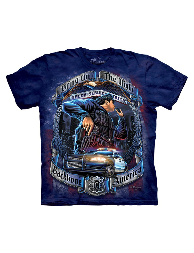 Backbone Of America Police T-Shirt The Mountain