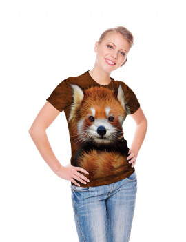 Red Panda Portrait T-Shirt The Mountain