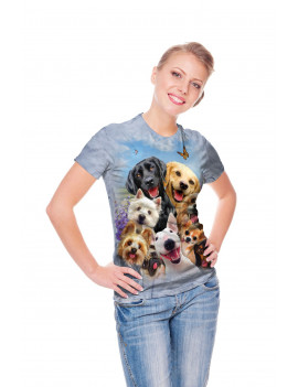 Dogs Selfie T-Shirt The Mountain