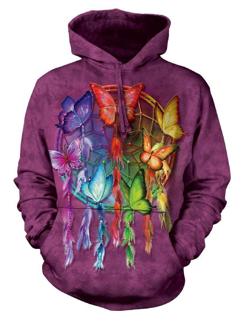 Rainbow Butterfly Dreamcatcher Hoodie The Mountain