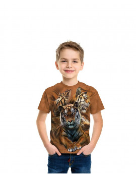 Resting Tiger Collage T-Shirt The Mountain