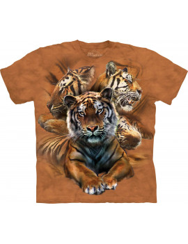 Resting Tiger Collage T-Shirt The Mountain