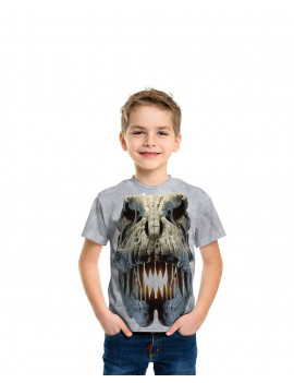 Silver Rex Skull T-Shirt The Mountain