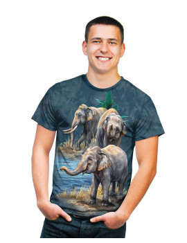 Asian Elephant Collage T-Shirt