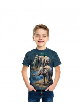 Asian Elephant Collage T-Shirt