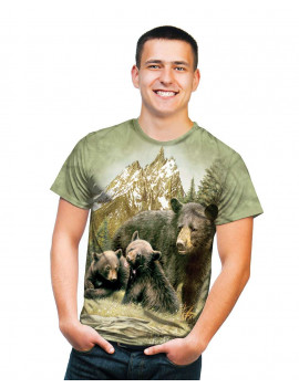 Black Bear Family T-Shirt