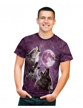 Three Wolf Moon in Purple T-Shirt