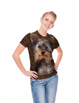 Smiling Yorkie Portrait T-Shirt