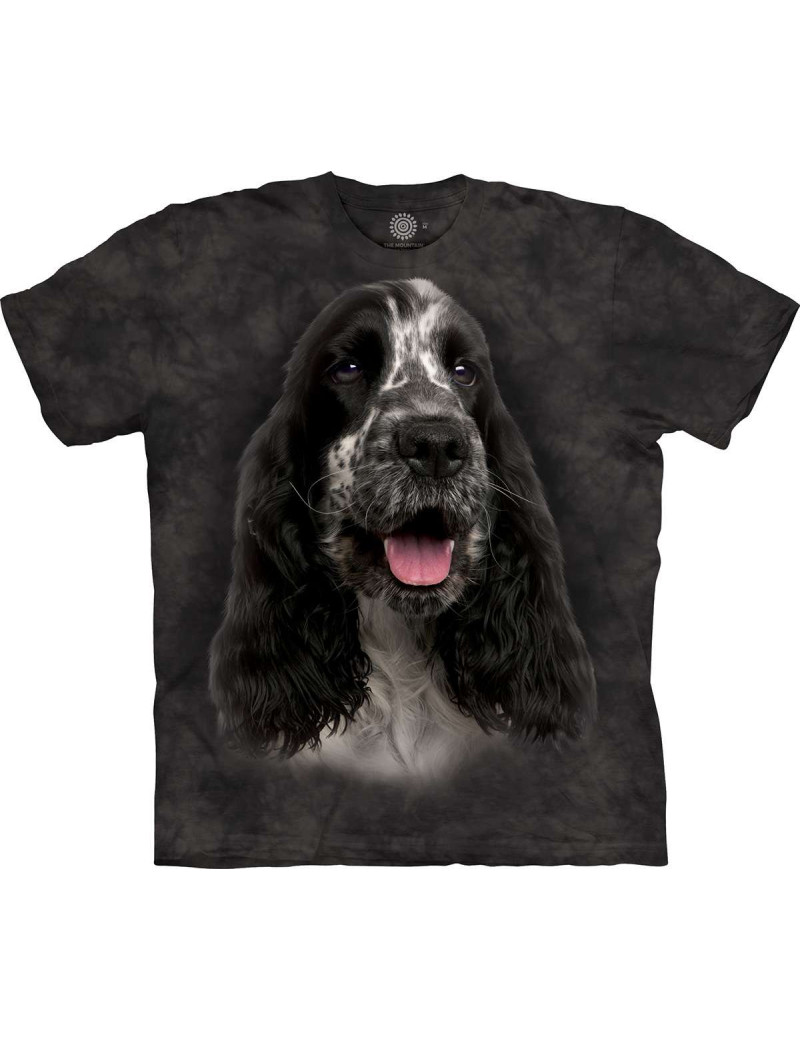 Black And White English Cocker Spaniel T-Shirt