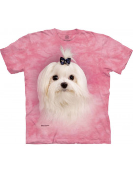 Girly White Maltese T-Shirt