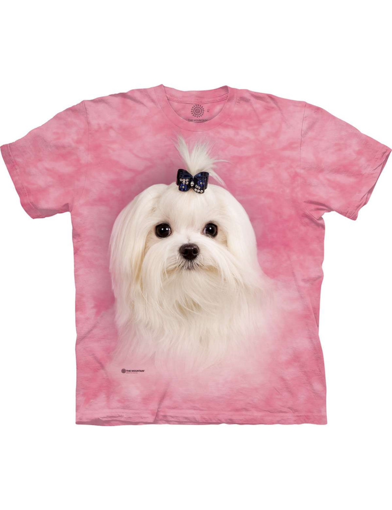 Girly White Maltese T-Shirt