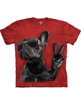 Bulldog Peace Sign T-Shirt