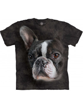 Brindle Boston Terrier Portrait T-Shirt