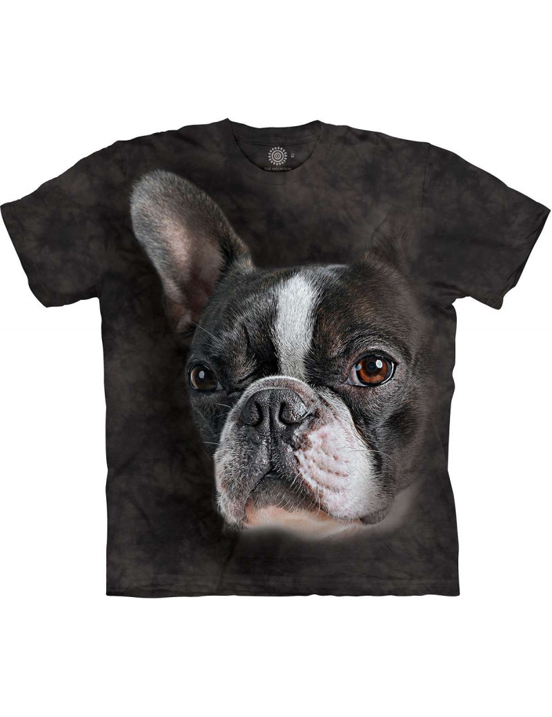 Brindle Boston Terrier Portrait T-Shirt