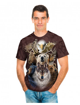 Northern Wildlife Collage T-Shirt