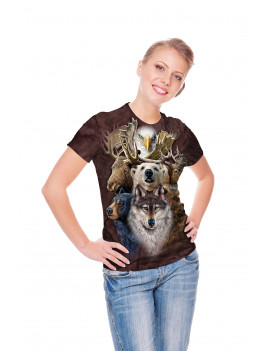 Northern Wildlife Collage T-Shirt