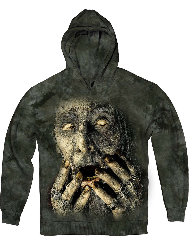 Zombie Pirate in green Hoodie