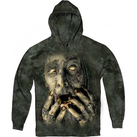 Zombie Pirate in green Hoodie