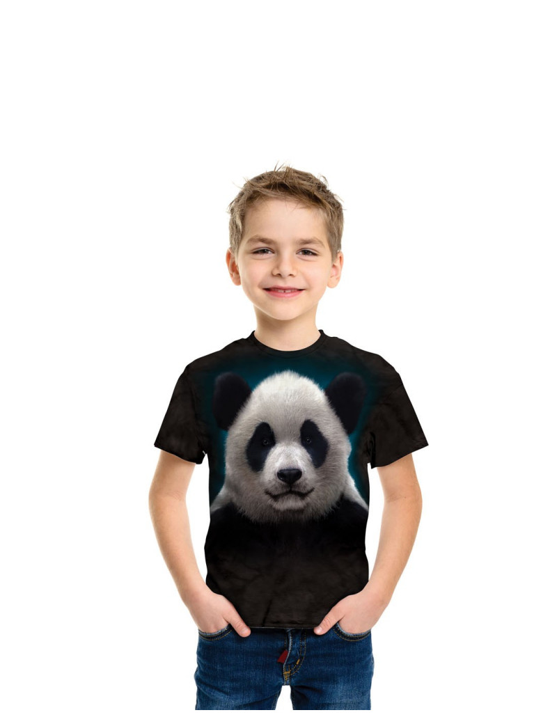 Panda Head T-Shirt The Mountain - tshirthd.com