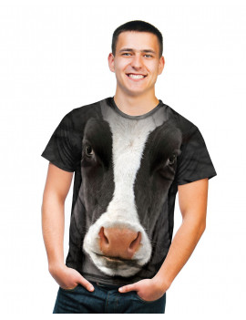 Black Cow Face T-Shirt