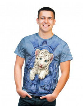 Backpack White Tiger T-Shirt