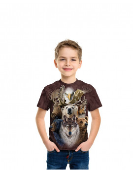 Northern Wildlife Collage T-Shirt