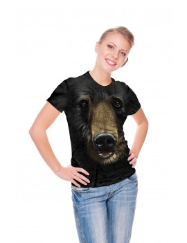 Black Bear Face T-Shirt