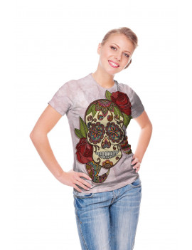 Paisley Sugar Skull T-Shirt