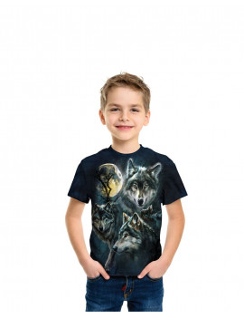 Moon Wolves Collage T-Shirt