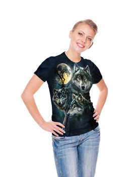 Moon Wolves Collage T-Shirt